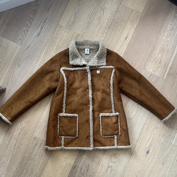 Carhartt Jackets & Blazers - Carhartt Tan Shearling Jacket